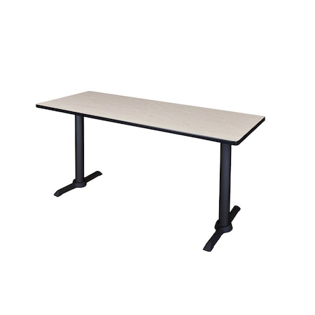 Cain Cain Training Tables, 72 W, 24 L, 29 H, Wood, Metal Top, Maple MTRCT7224PL